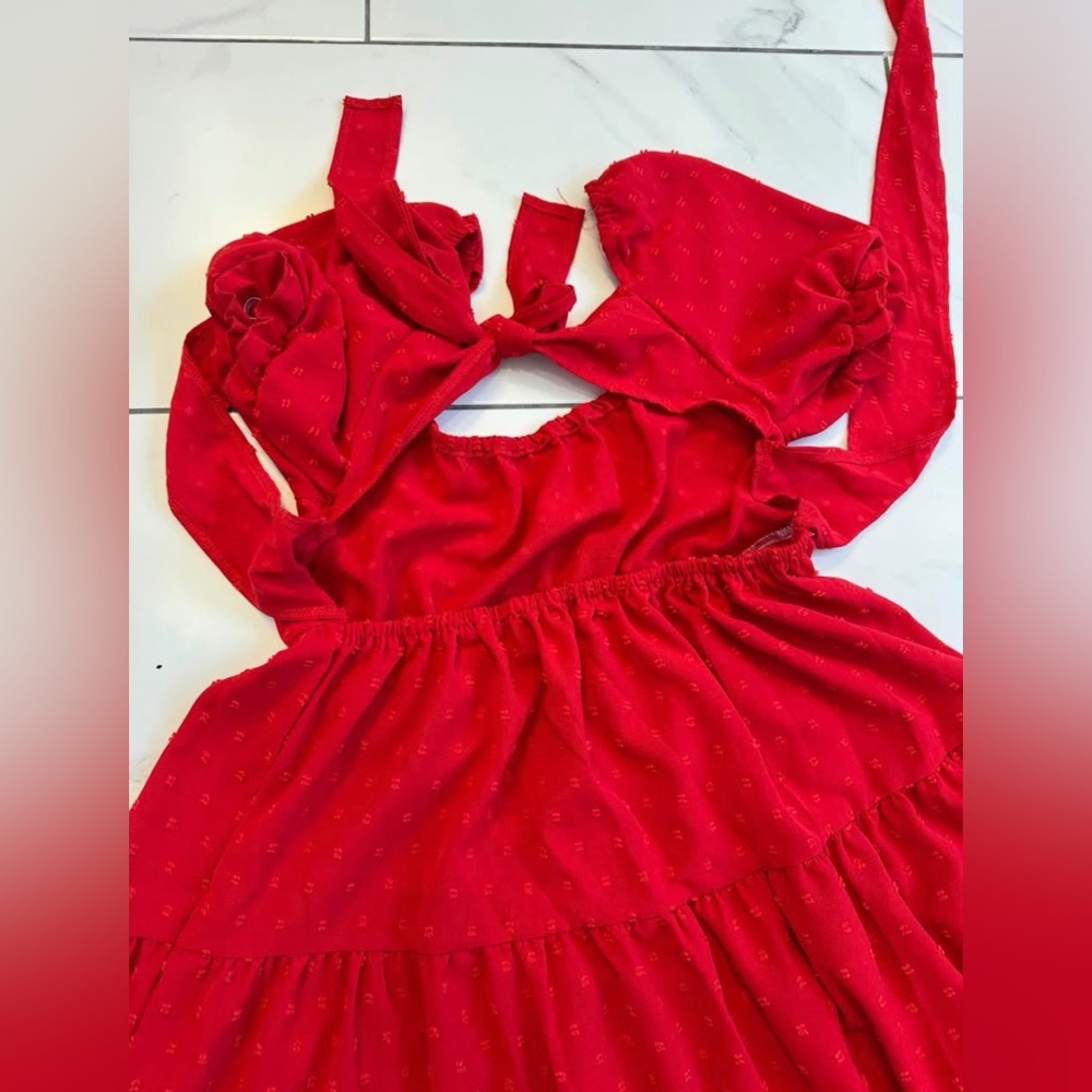 Maternity Dress Red - Medium - Picture 4 of 4